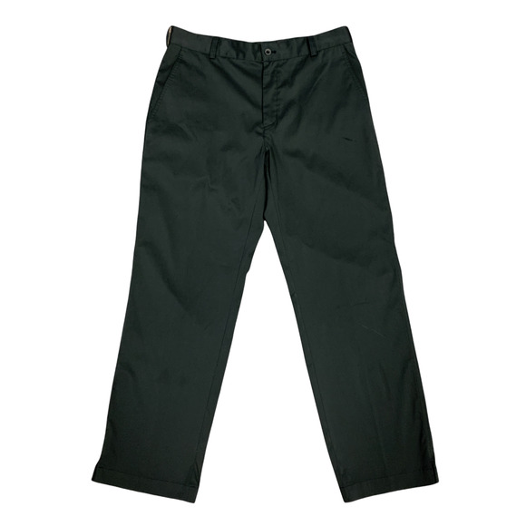 Nike Golf Pants Men's Size 34 x 30 Black Flat Front Tech Athletic Stretch Fabric - Picture 1 of 11